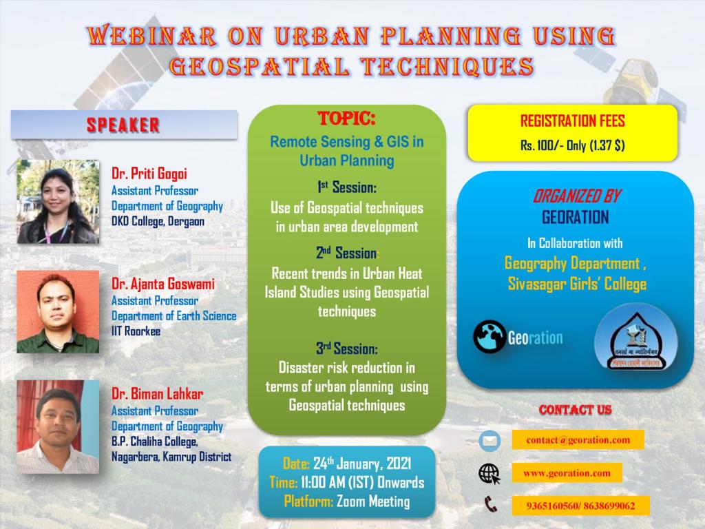 Webinar on 'Urban Planning Using Geospatial Techniques'